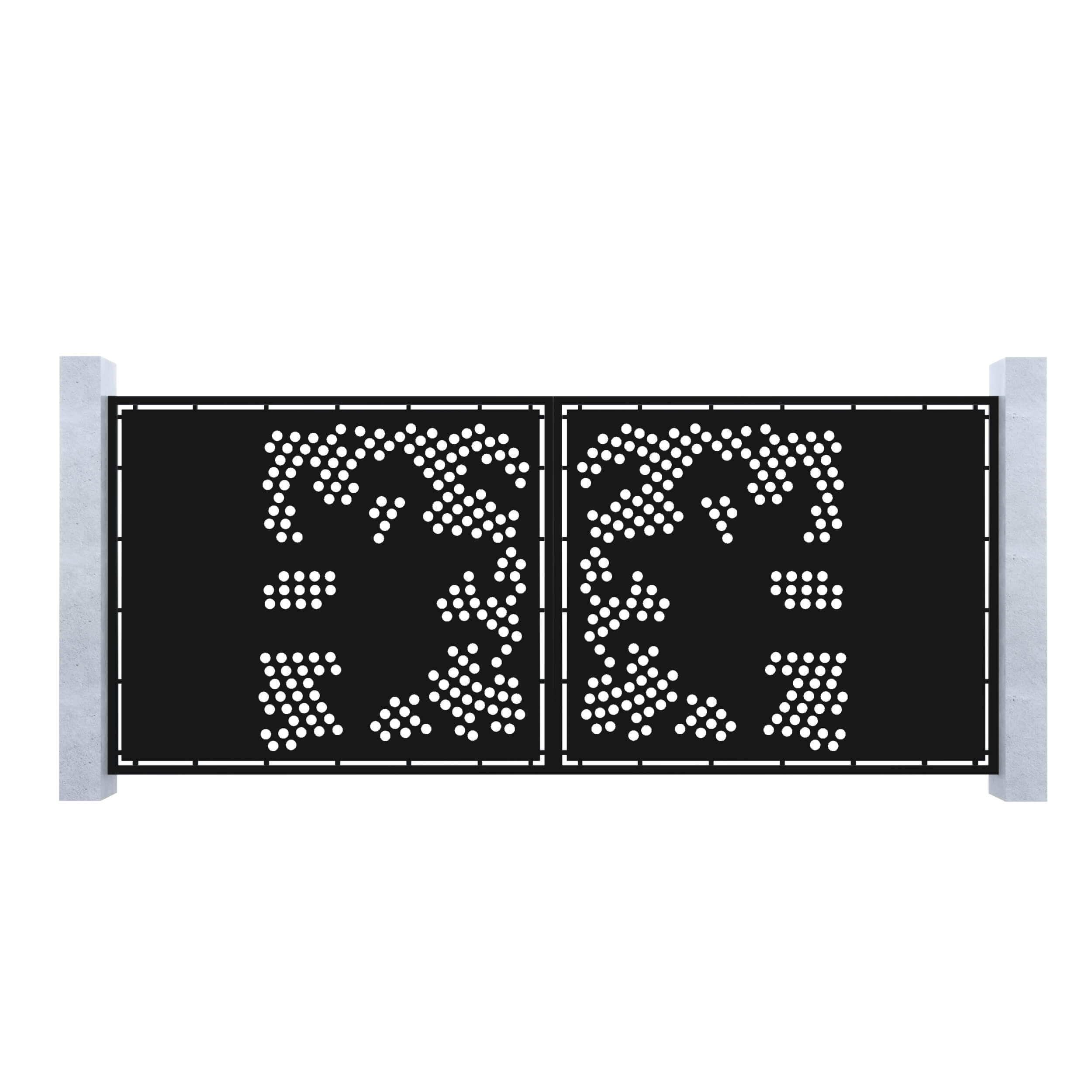 Poarta-acces-auto-dublă-din-tablă-debitată-cu-plasmă-M32